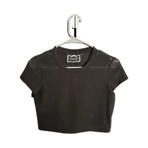 Killstar Black Mesh Crop Top